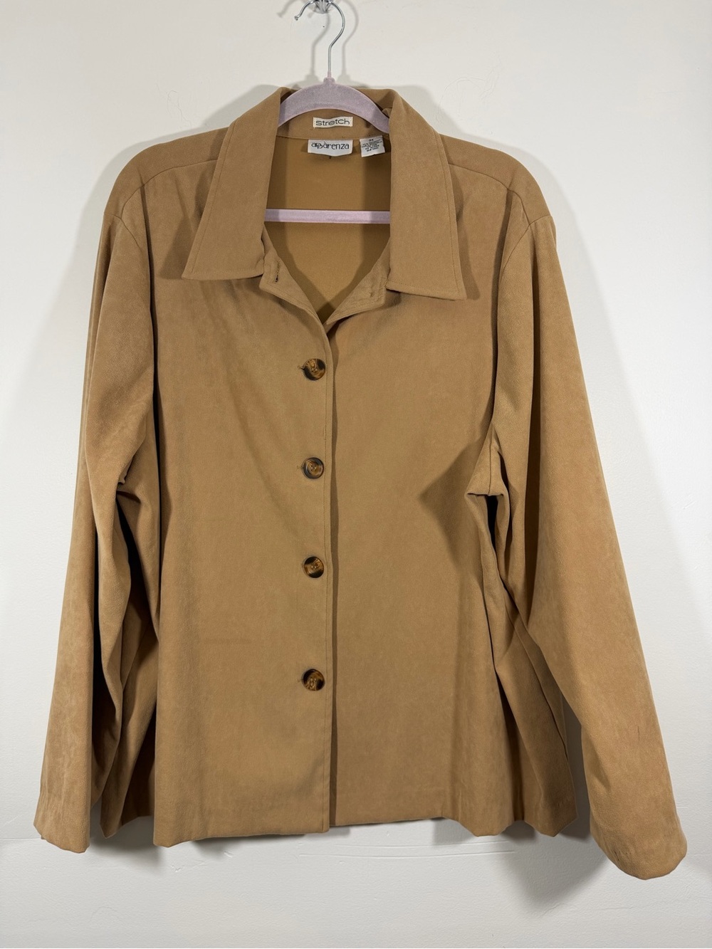 Aparenza women’s Tan Button-Front Jacket
